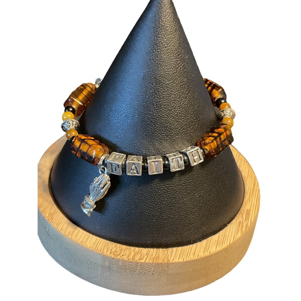 Handmade Faith Beaded Bracelet Unisex